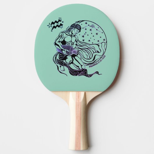 sterrenbeeld acquarius tafeltennisbatje (Voorkant)