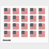 Sterrenbeeld - Amerikaanse vlag Vierkante Sticker (Vel)