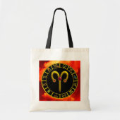 STERRENBEELD ARIES VERJAARDAGSSIERADEN TOTE BAG (Voorkant)