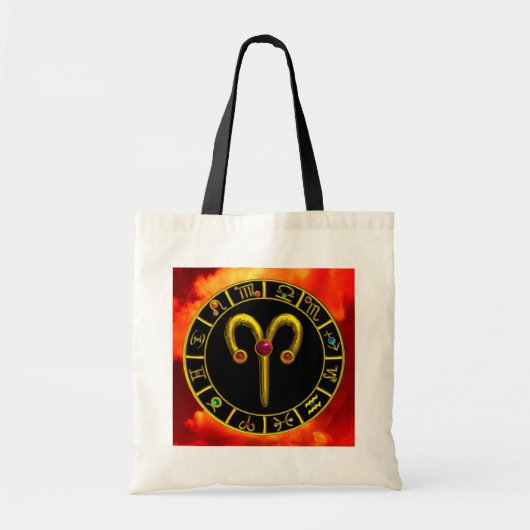 STERRENBEELD ARIES VERJAARDAGSSIERADEN TOTE BAG (Voorkant)