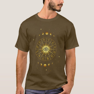 Sterrenbeeld Astrologie Kosmische Heilige Geometri T-shirt