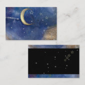 Sterrenbeeld, Astrologie, Maan, Ster Visitekaartje (Voorkant / Achterkant)