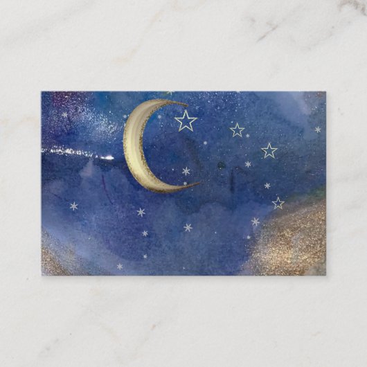 Sterrenbeeld, Astrologie, Maan, Ster Visitekaartje (Voorkant)