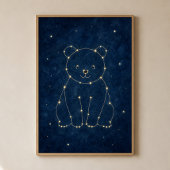 Sterrenbeeld Beer Aquarel Hemels Poster