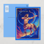 Sterrenbeeld Boogschutter als de Hemelse Boogschut Briefkaart (Voorkant / Achterkant)