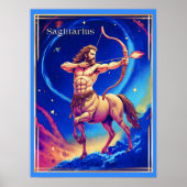 Sterrenbeeld Boogschutter als de Hemelse Boogschut Poster (Voorkant)