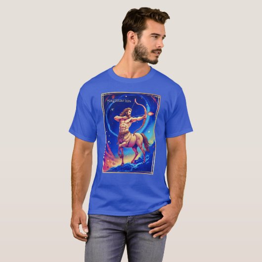 Sterrenbeeld Boogschutter als de Hemelse Boogschut T-shirt (Voorkant volledig)