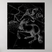 Sterrenbeeld Boogschutter Hevelius circa 1690 Poster (Voorkant)