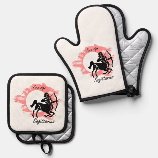 Sterrenbeeld - Boogschutter Ovenwant & Pannenlap Set (Voorkant / Achterkant)