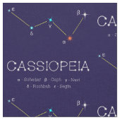 Sterrenbeeld Cassioipeia Stof (Close Up)