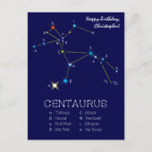 Sterrenbeeld Centaurus Briefkaart (Voorkant)
