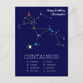 Sterrenbeeld Centaurus Briefkaart
