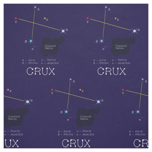 Sterrenbeeld Crux of Cross Stof (Swatch)