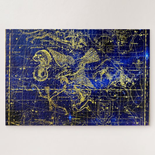 Sterrenbeeld Dolfijn Legpuzzel (Horizontaal)