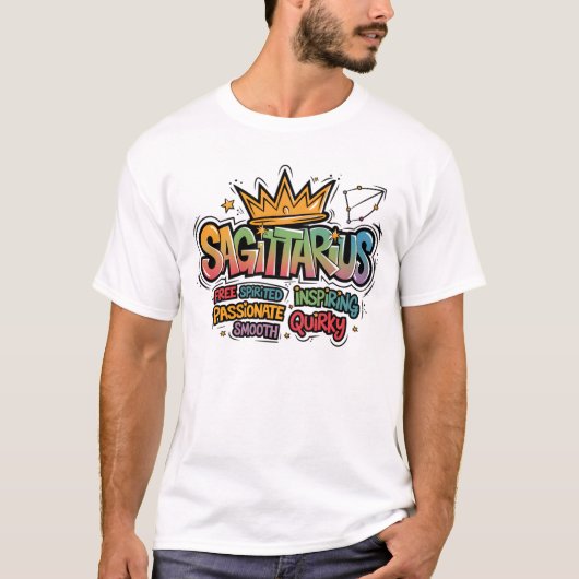 Sterrenbeeld Graffiti/Boogschutter T-shirt (Voorkant)