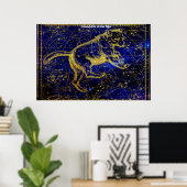 Sterrenbeeld Grote Beer Poster (Thuiskantoor)