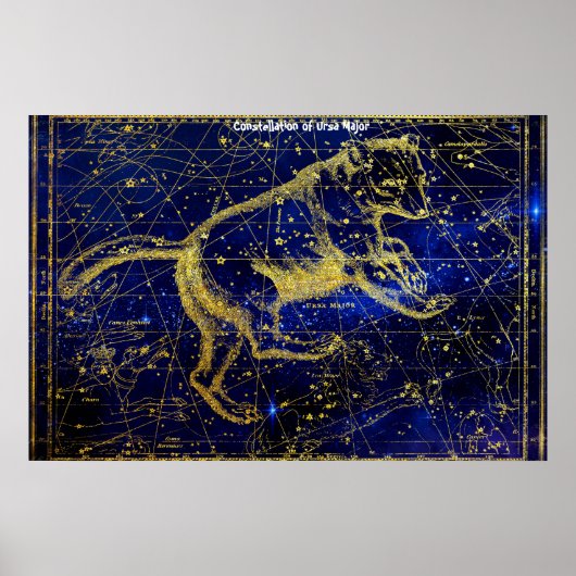 Sterrenbeeld Grote Beer Poster (Voorkant)