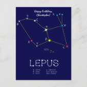 Sterrenbeeld Haas (Lepus) Briefkaart (Voorkant)