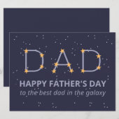 Sterrenbeeld Happy Vaderdag Kaart (Voorkant / Achterkant)