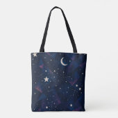 Sterrenbeeld Hemel – Hemel Nachtpatroon Tote Bag (Achterkant)
