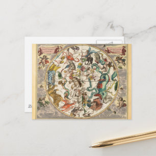 sterrenbeeld hemel hemelse dierenriem sterrenkaart briefkaart