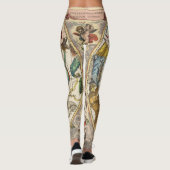 sterrenbeeld hemel hemelse dierenriem sterrenkaart leggings (Achterkant)