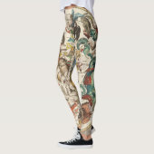 sterrenbeeld hemel hemelse dierenriem sterrenkaart leggings (Links)