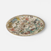 sterrenbeeld hemel hemelse dierenriem sterrenkaart papieren bordje (Gekanteld)