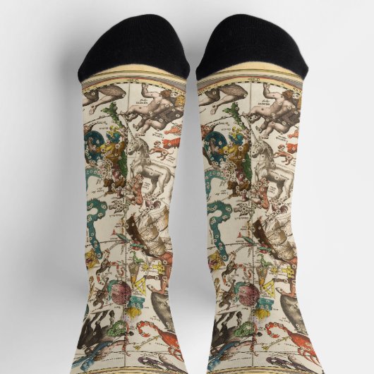 sterrenbeeld hemel hemelse dierenriem sterrenkaart sokken (Top)