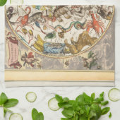 sterrenbeeld hemel hemelse dierenriem sterrenkaart theedoek (Gevouwen)