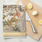 sterrenbeeld hemel hemelse dierenriem sterrenkaart theedoek (Quarter Fold)