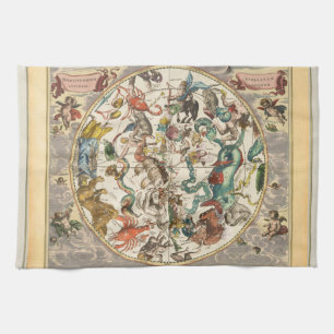 sterrenbeeld hemel hemelse dierenriem sterrenkaart theedoek