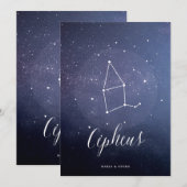 sterrenbeeld hemeltafel nummer Cepheus Kaart (Voorkant / Achterkant)