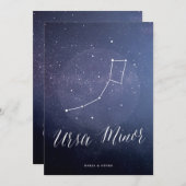 Sterrenbeeld Hemeltafel nummer Ursa Minor Kaart (Voorkant / Achterkant)