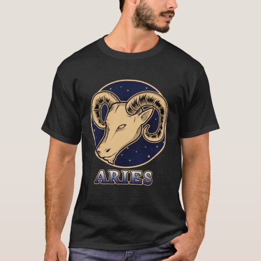 Sterrenbeeld Horoscoop Ascendant Ram Sterrenbeeld T-shirt (Voorkant)