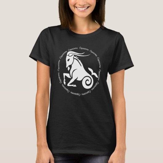 Sterrenbeeld Horoscoop Steenbokken T-shirt (Voorkant)