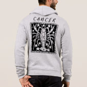 Sterrenbeeld Kanker Astrologie Horoscoop Logo Hoodie (Achterkant)