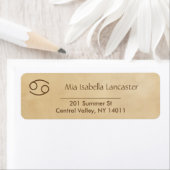 Sterrenbeeld - Kanker retour adreslabels Etiket (Insitu)