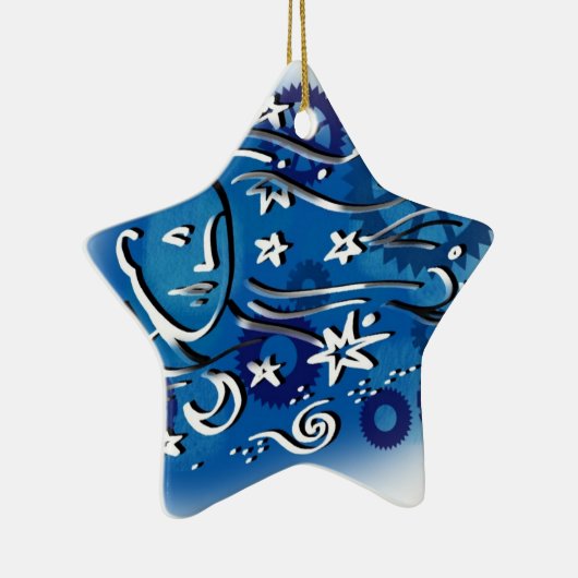 sterrenbeeld keramisch ornament (Rechts)