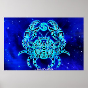 Sterrenbeeld Kreeft Poster