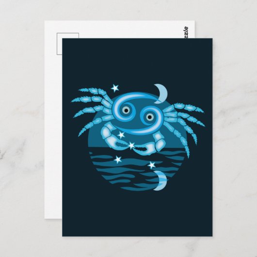 Sterrenbeeld Kreeft symbool Briefkaart (Voorkant / Achterkant)