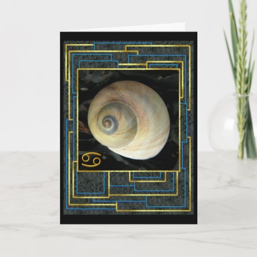 sterrenbeeld: Kreeft Verjaardag Groeten Kaart (Voorkant)