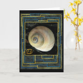 sterrenbeeld: Kreeft Verjaardag Groeten Kaart (Gele Bloem)