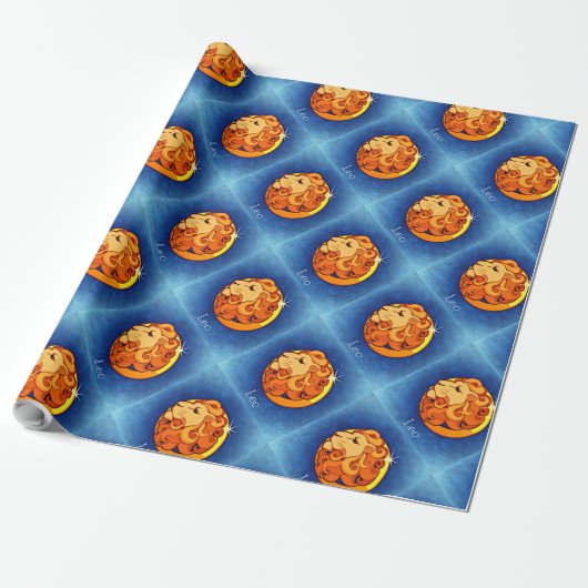 Sterrenbeeld Leeuw Cadeaupapier (Uitgerold)