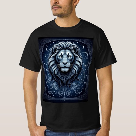 Sterrenbeeld Leeuw: Hemelse Leeuw T-Shirt (Voorkant)