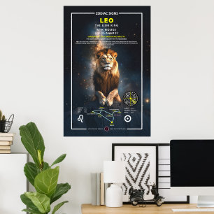sterrenbeeld Leeuw Poster