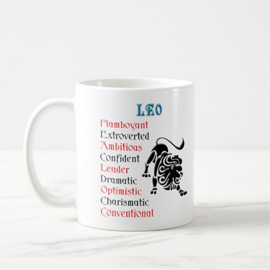 sterrenbeeld Leo Horoscoop Koffiemok (Links)