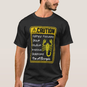 Sterrenbeeld Let op Ik ben een Schorpioen Mannen V T-shirt
