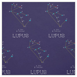 Sterrenbeeld Lupus of Wolf Stof