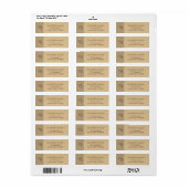 Sterrenbeeld Maagd Modern Retouradres Labels (Full Sheet)